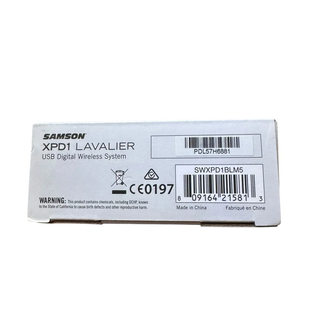 Samson‎ XPD1 Lavalier USB Digital Wireless Microphone System New Open Box